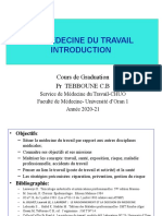 LA MEDECINE DU TRAVAIL-INTRODUCTION PR TEBBOUNE C.B