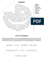 Cryptogram: Diseases Diseases