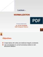 Lecture Normalization