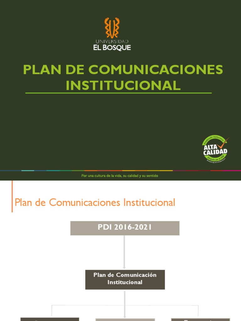Plan de Comunicaciones | PDF | Red mundial | Internet y web