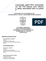 Ultrasonography guided PENG and FNB for femur fracture positioning