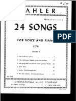 Mahler - 24 Songs, Vol. 2 (Low Voice) (Ed. IMC)