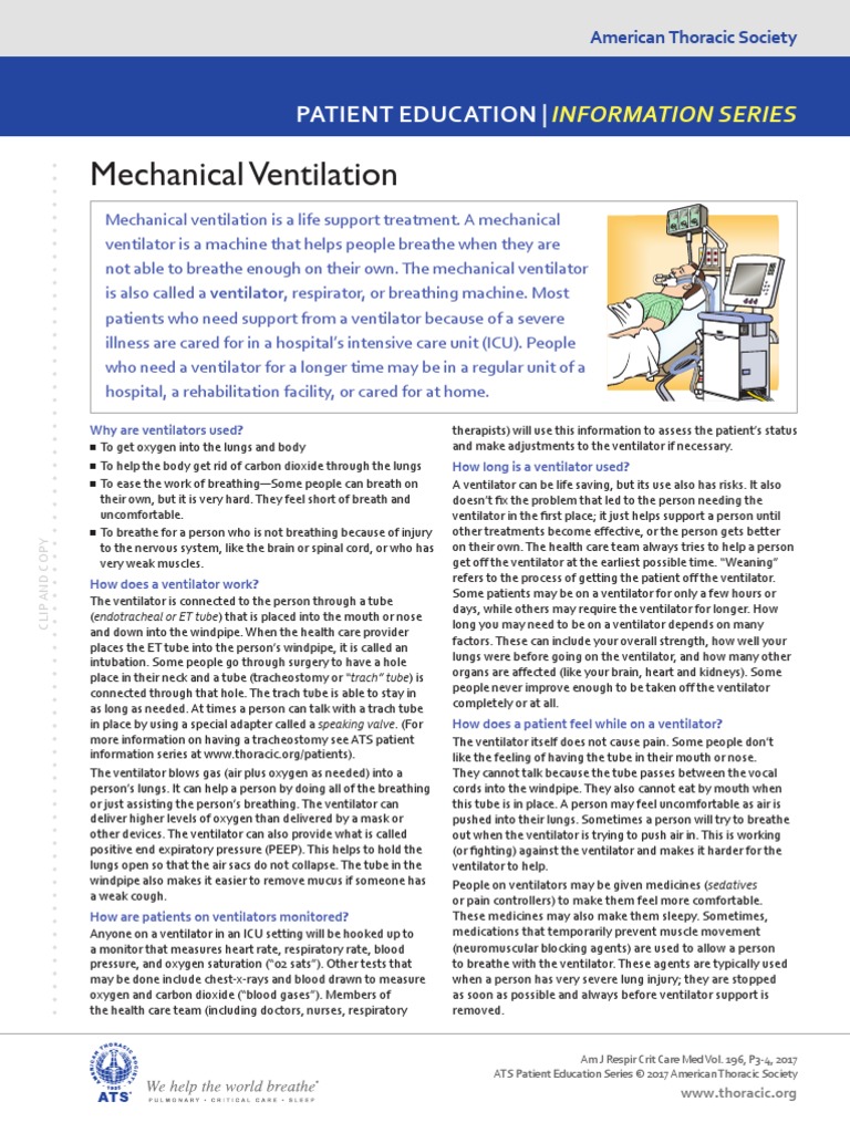 2017 Mechanical Ventilation | PDF | Breathing | Respiratory System