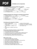 Ejercicios de comparativos y superlativos | PDF