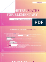 Geometry - Maths For Elementary 2nd Grade Pink Variant by Slidesgo