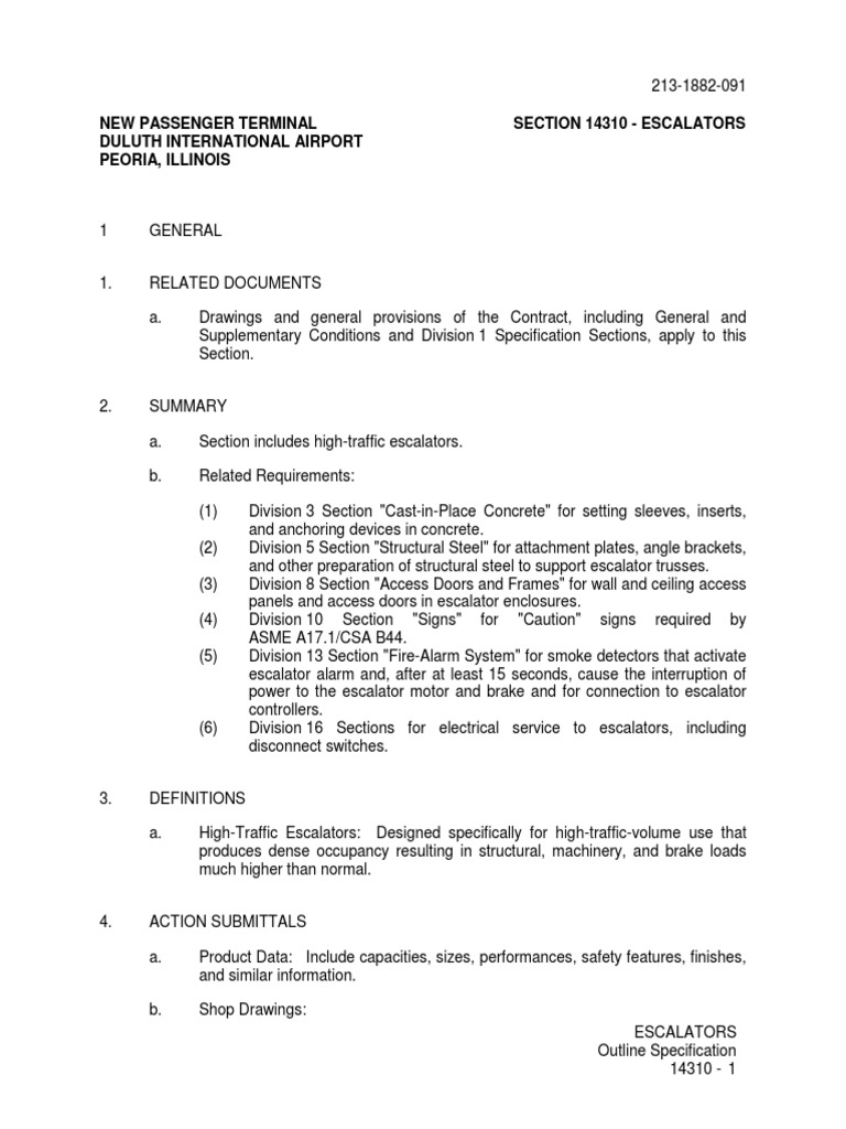 Escalators Pdf Escalator Elevator