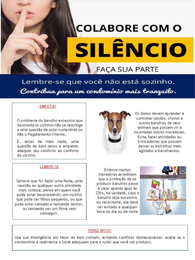 Conscientização sobre Barulho em Condomínio | PDF
