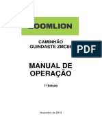 Manual de Operacao ZMC85 Zoomlion