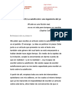 Sergio Blanco, La Autoficción - Una Ingeniería Del Yo PDF