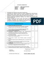 Analisis Kompetensi Semester 1