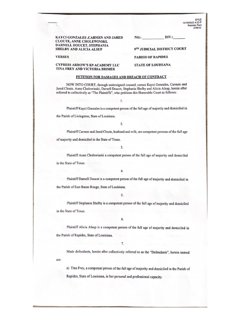 Cypress Arrow K9 Academy LLC PDF