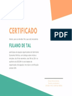 Laranja Verde Geométrico Triângulos Apreciação Certificado