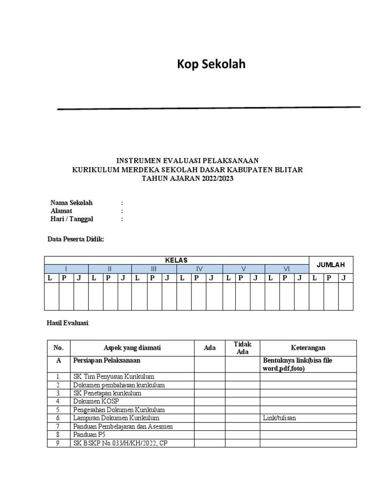 Instrumen Kumer | PDF