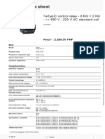 TeSys D control relay specification sheet