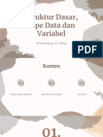 Pertemuan 3 - Struktur Dasar, Tipe Data Dan Variabel