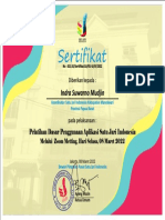 Sertifikat - Papuabarat - Indra Suwarno Mudjin