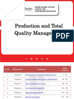 Production & Total Quality Management