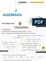 Álgebra Anual División Algebraica