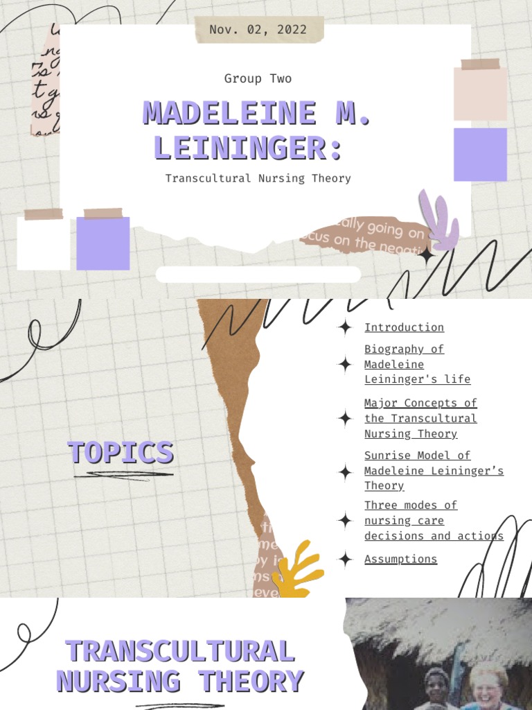 Madeleine Leininger TFN Reporting Nonono | PDF | Nursing | Behavioural ...