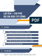 Public Finance - Chapter 4 - Cost-Benefits Analysis of Public Investment Project