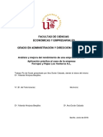 Analisis y Mejora Del Rendimiento de Una Empresa Familiar