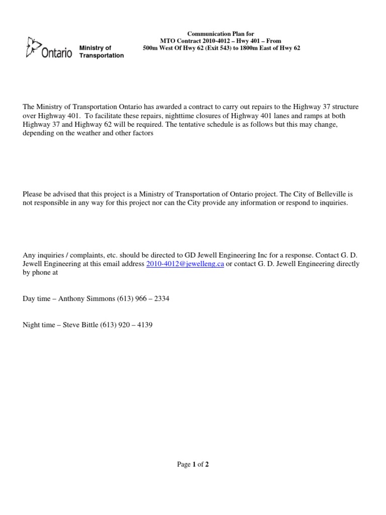 Lane Closures Aug8-12 | PDF