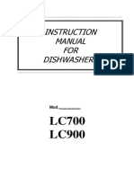 Instruction Manual FOR Dishwashers: LC700 LC900