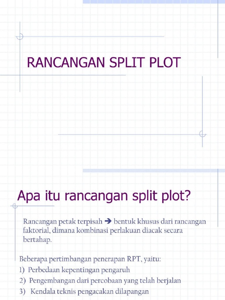 Rancangan Split Plot | PDF