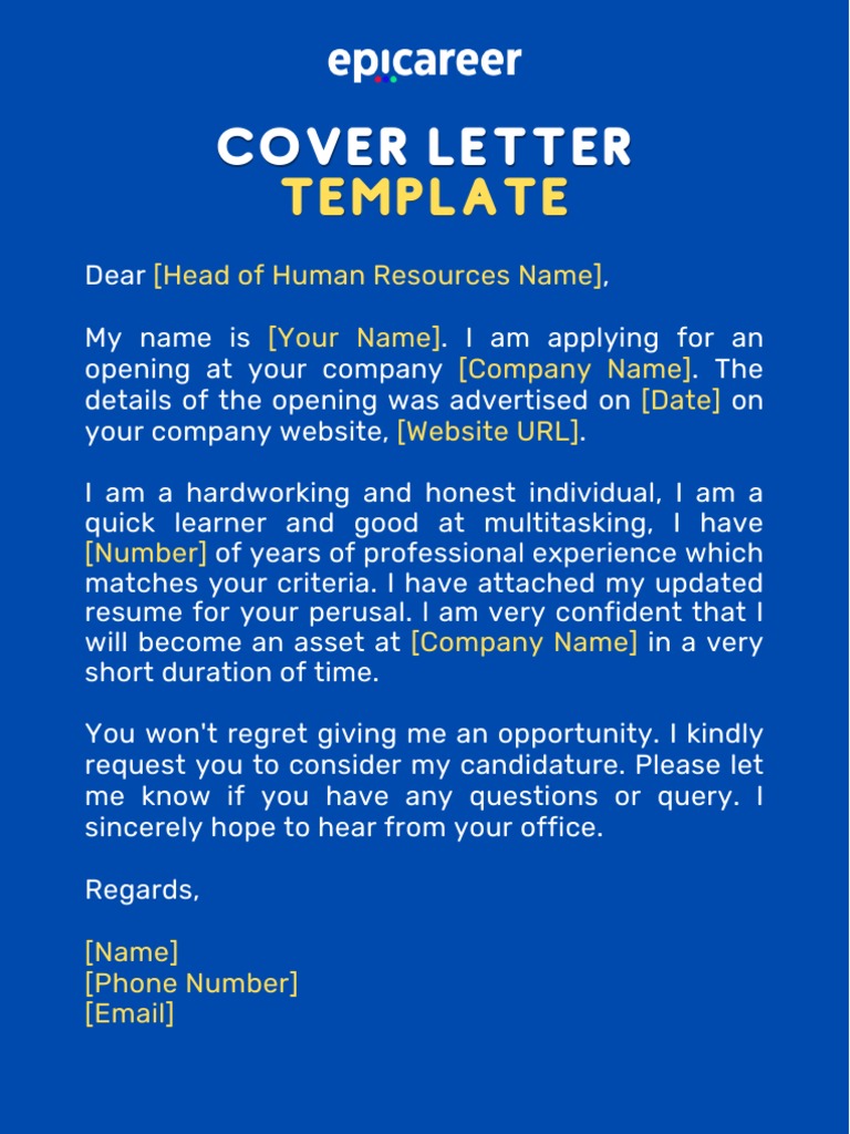 Short Cover Letter Template | PDF