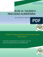 Clase 4. - Gestión de La Calidad e Inocuidad Alimentaria 2022-II