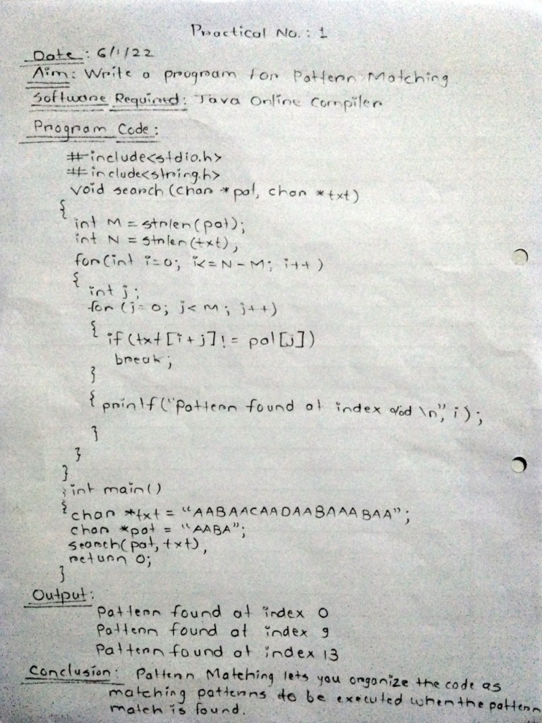 DSA - Pattern Matching | PDF
