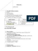 British Political System Overview