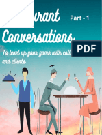 Restaurant Part - 1: Tips for Leveling Up Conversations with Colleagues and Clients