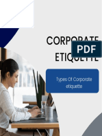 Introduction To Corporate Etiquettes