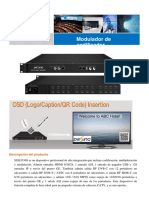 Iec5020021-Nv-3544i-24-16 - Encoder Modulador 24 Hdmi, Video Mpeg 4, Puertos Ip, 16 CH Isdb-T y Sal RF h264 Español