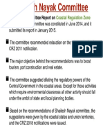 Shailesh Nayak Committee Report On: Coastal Regulation Zone