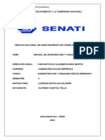 Manual de organización y funciones del departamento de almacén