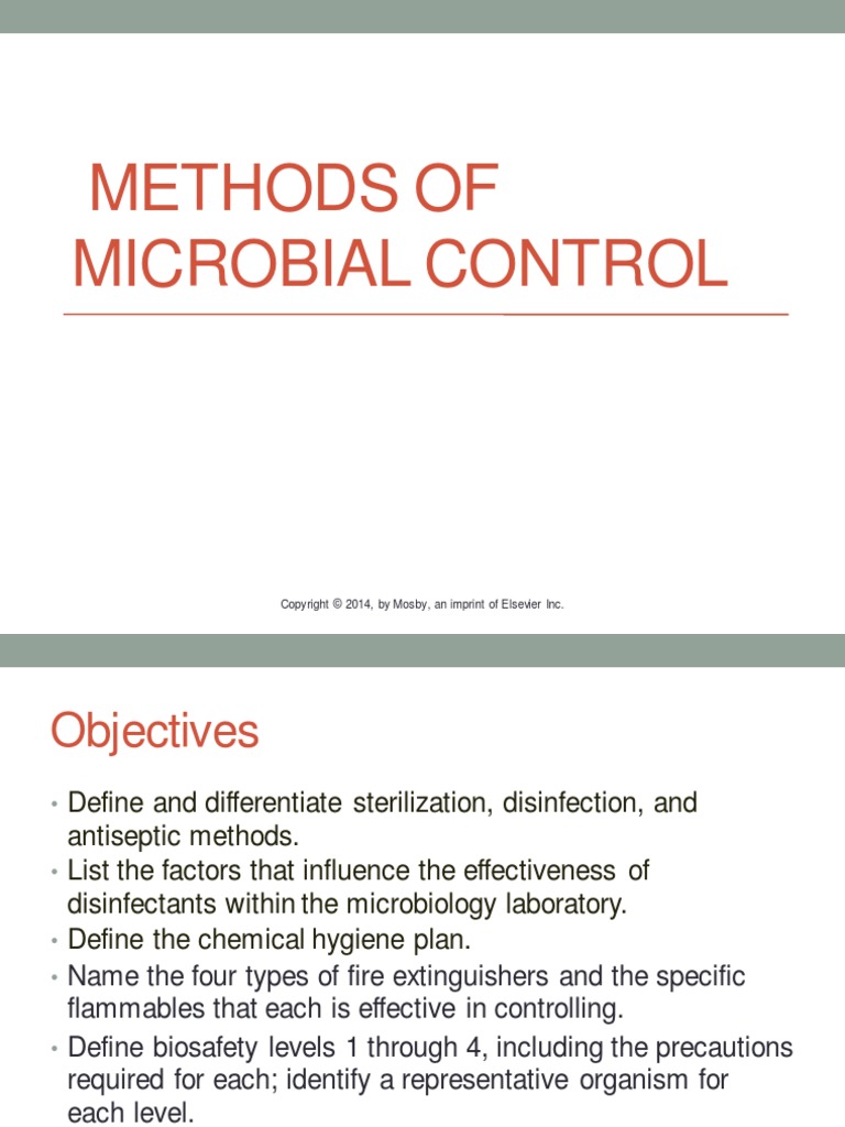 Methods of Microbial Control | PDF | Sterilization (Microbiology