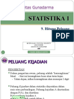 Statistika I - Pertemuan 9 Hitung Peluang