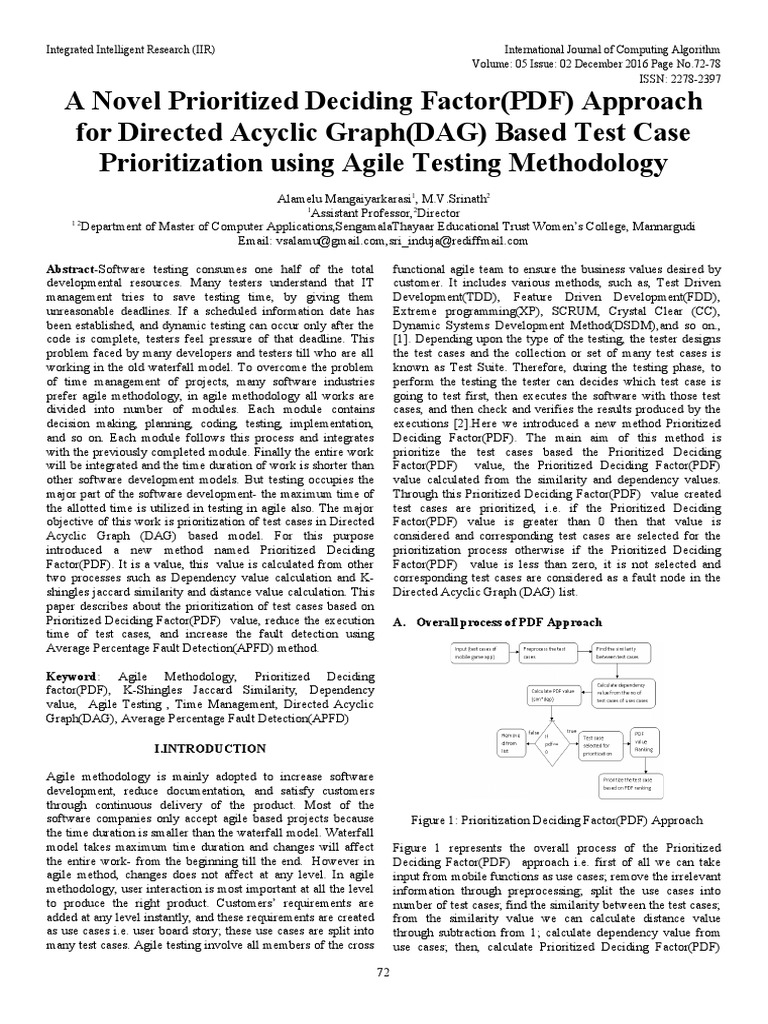 A Novel Prioritized Deciding Factor (PDF) Approach For Directed Acyclic ...