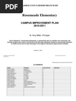 2010-2011 Campus Improvement Plan - Rosemeade