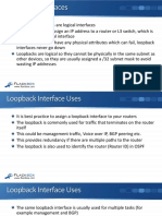 Loopback Interfaces111