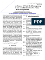 A Study On Major Causes of Child Trafficking Using Induced FCM and Combined Extended Fuzzy Clustering Model