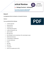 Practical Booklet Separate Science Only Antiseptics