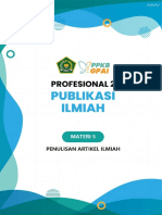 Materi 5 Penulisan Artikel Ilmiah