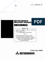 Parts Manual Mitsubishi MG560 98160 48900