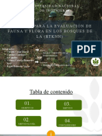 (Pmac-Bu) para La Evaluación de Fauna Y Flora en Los Bosques de La (RTKNN)