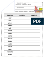 Completa La Tabla Escribiendo Los Verbos en Pretérito y Copretérito