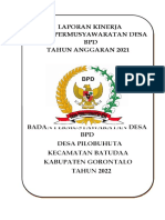 Laporan Kinerja BPD T.A. 2021