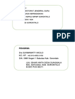 Yth Direktorat Jenderal Guru Dan Tenaga Kependidikan U. P Kepala BPMP Gorontalo PO BOX 1024 Di Gorontalo